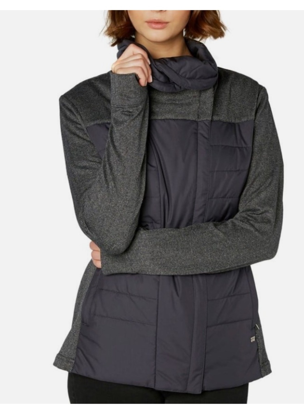 Helly Hansen Women's Quilted Hybrid Jacket - Charcoal Gray